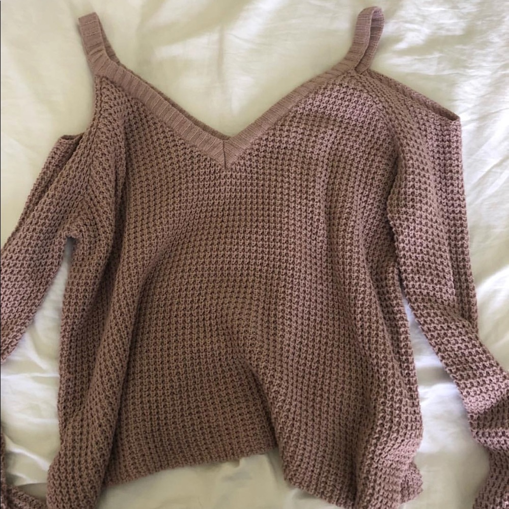 off the shoulder sweater